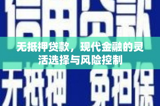 富源无抵押贷款，现代金融的灵活选择与风险控制