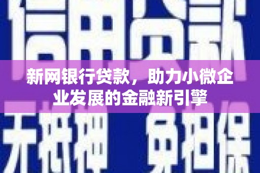 富源新网银行贷款，助力小微企业发展的金融新引擎