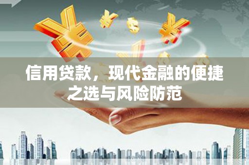 富源信用贷款，现代金融的便捷之选与风险防范