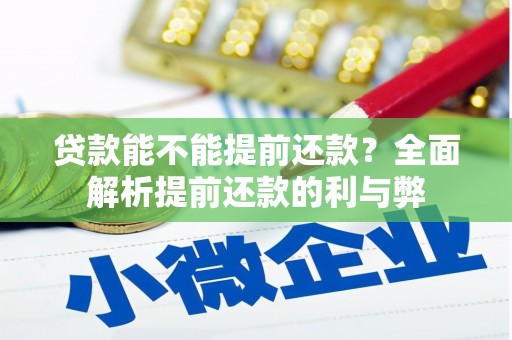 富源贷款能不能提前还款？全面解析提前还款的利与弊