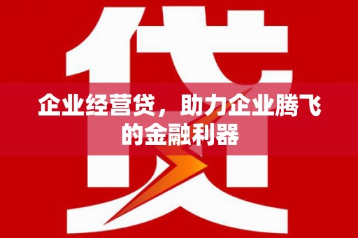 富源企业经营贷，助力企业腾飞的金融利器