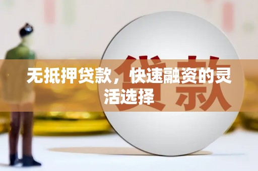 富源无抵押贷款，快速融资的灵活选择