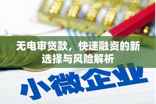 富源无电审贷款，快速融资的新选择与风险解析