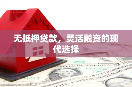 富源无抵押贷款，灵活融资的现代选择