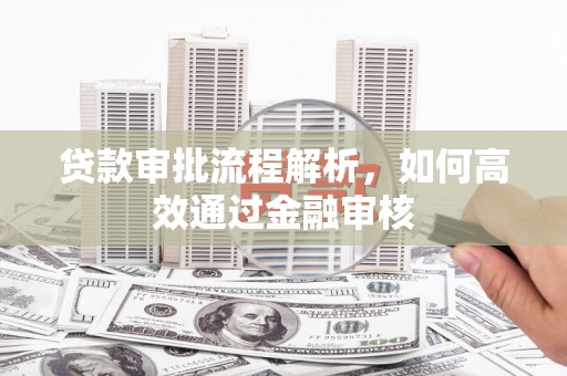 富源贷款审批流程解析，如何高效通过金融审核