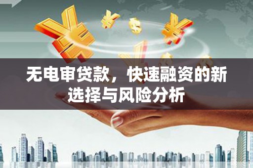 富源无电审贷款，快速融资的新选择与风险分析