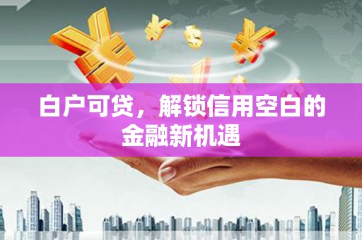 富源白户可贷，解锁信用空白的金融新机遇