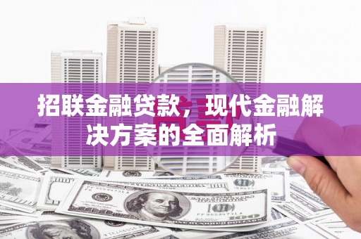 富源招联金融贷款，现代金融解决方案的全面解析