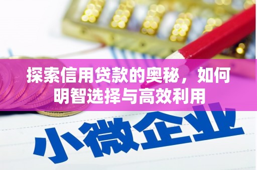 富源探索信用贷款的奥秘，如何明智选择与高效利用